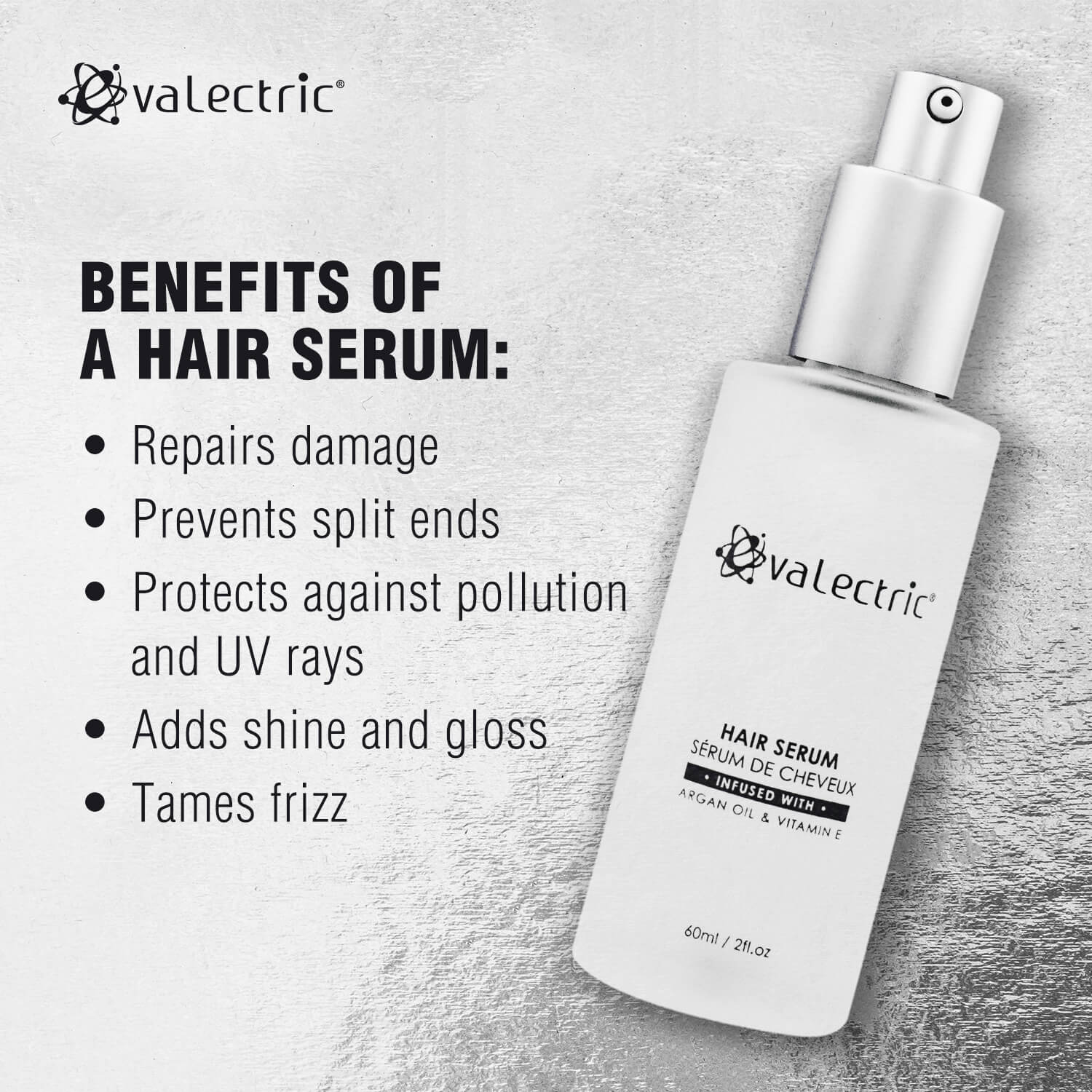 Evalectric 7 Reasons to Use the Evalectric Hair Serum Infographic