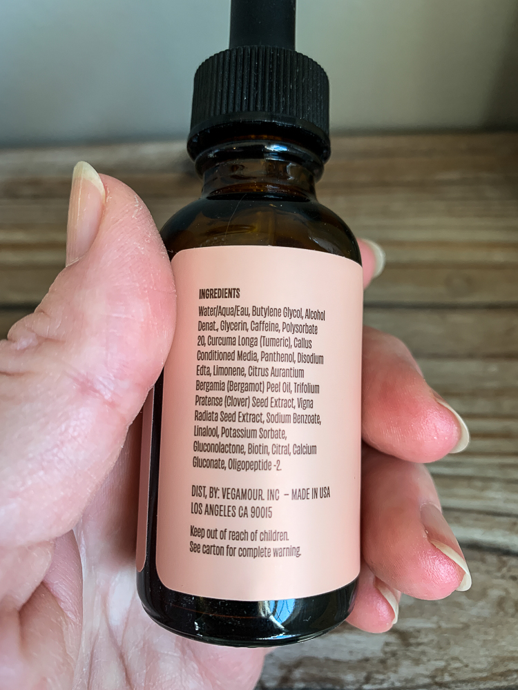 vegamour hair growth serum ingredients