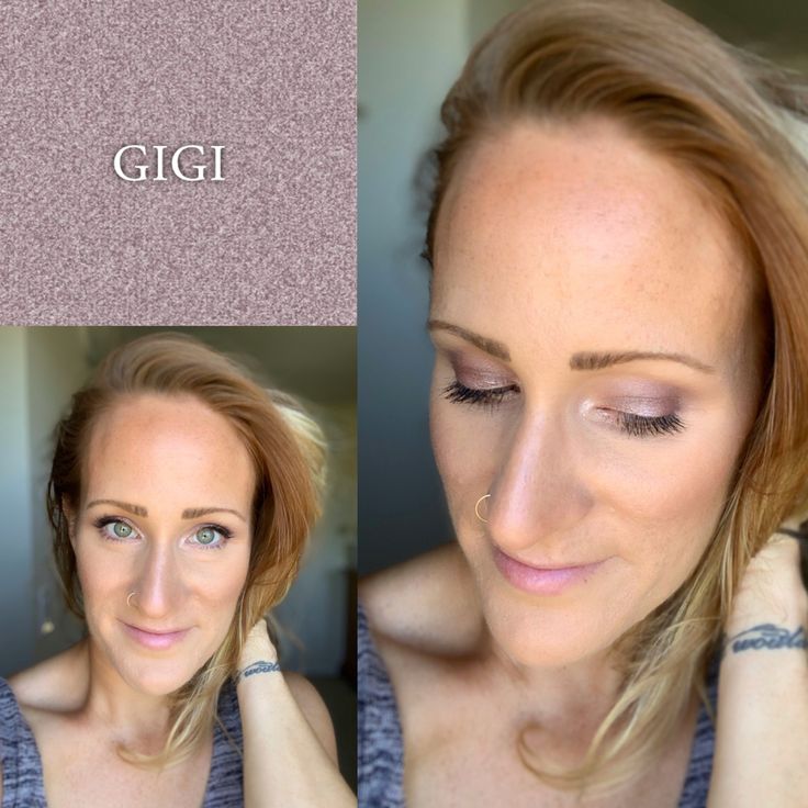 Seint Eyeshadow Gigi shade before and after