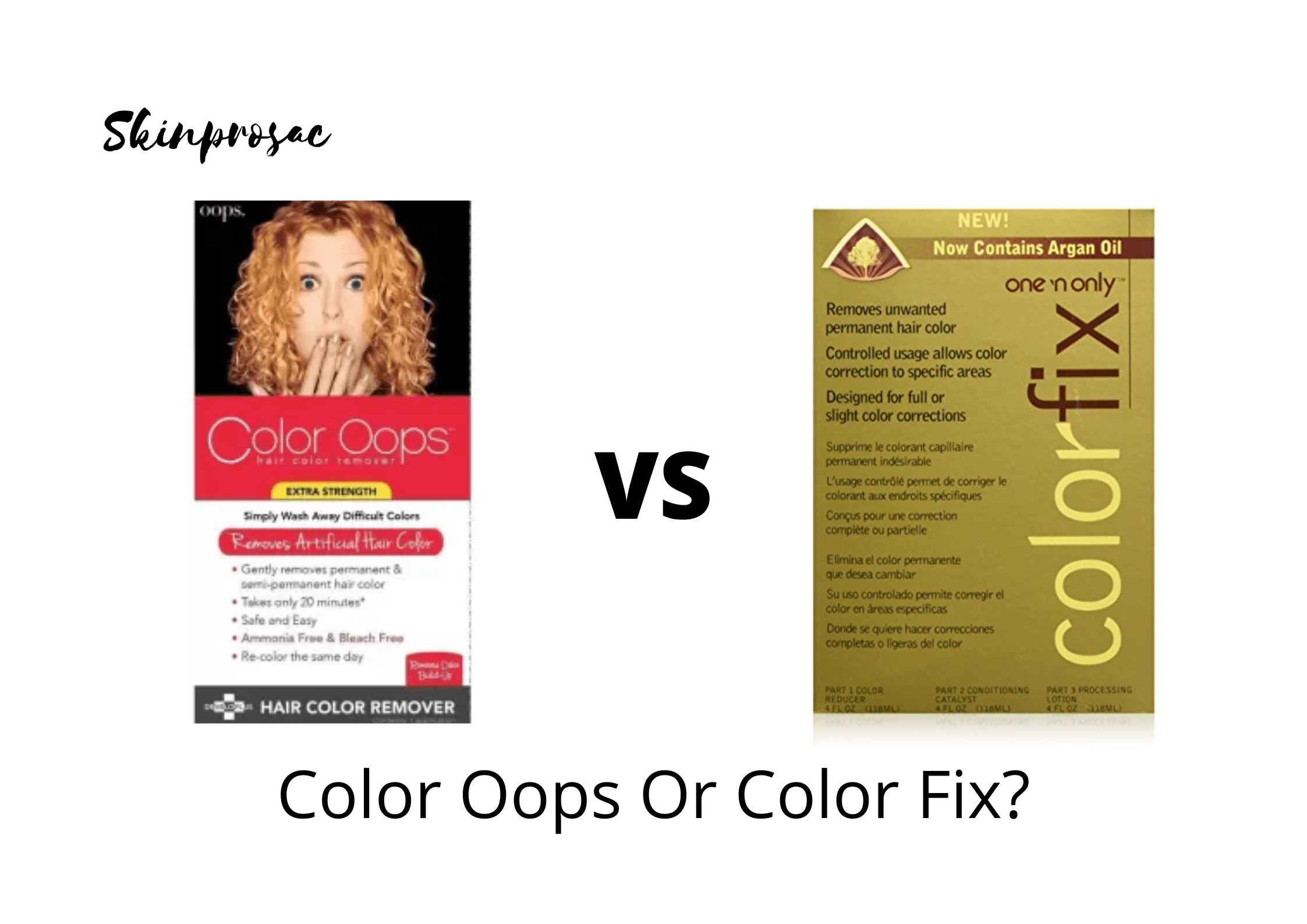 Color Oops VS Color Fix