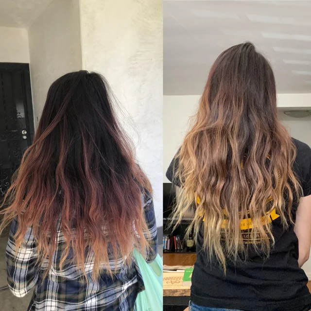 Color Oops before and after