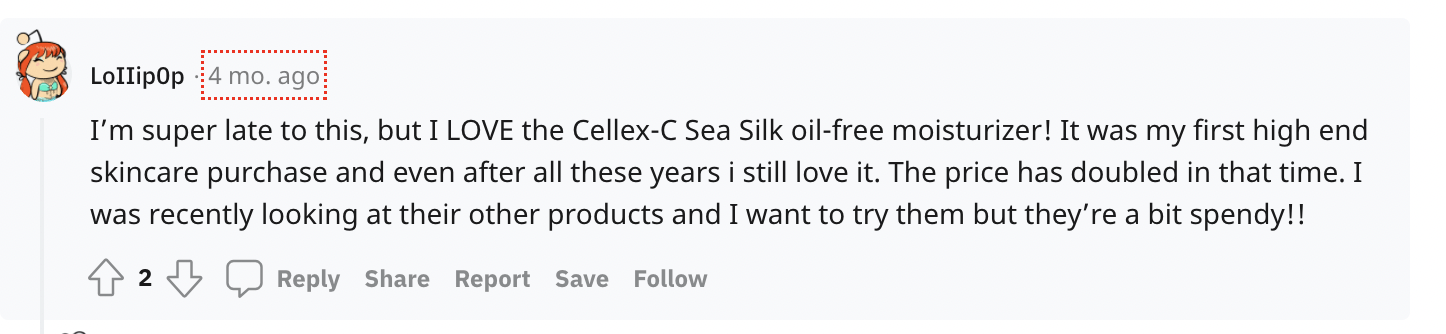 Cellex-C Enhancers Sea Silk Oil-Free Moisturiser Review