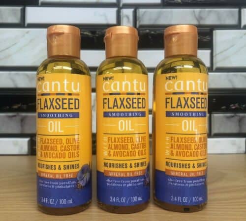Cantu Flaxseed Hair Oil with Flaxseed, Olive, Almond, Castor, and Avocado