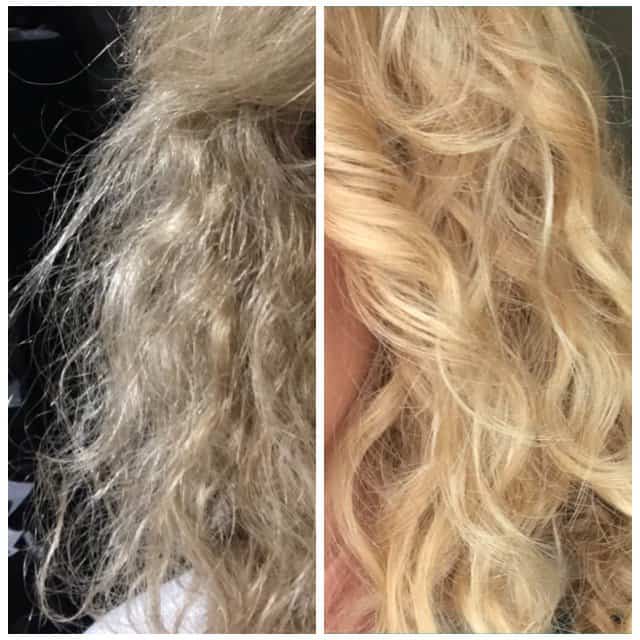 Monat Intense Repair Shampoo before and after