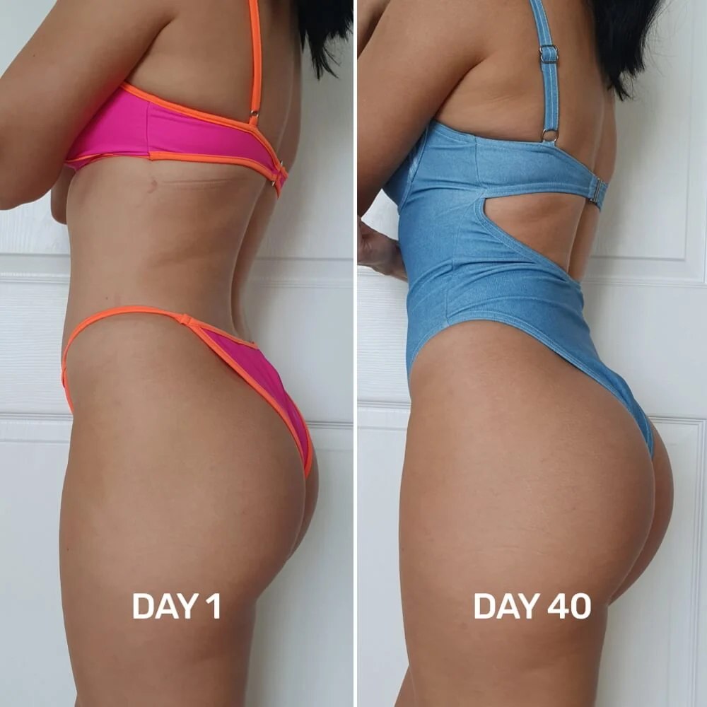 B Thicc before and after
