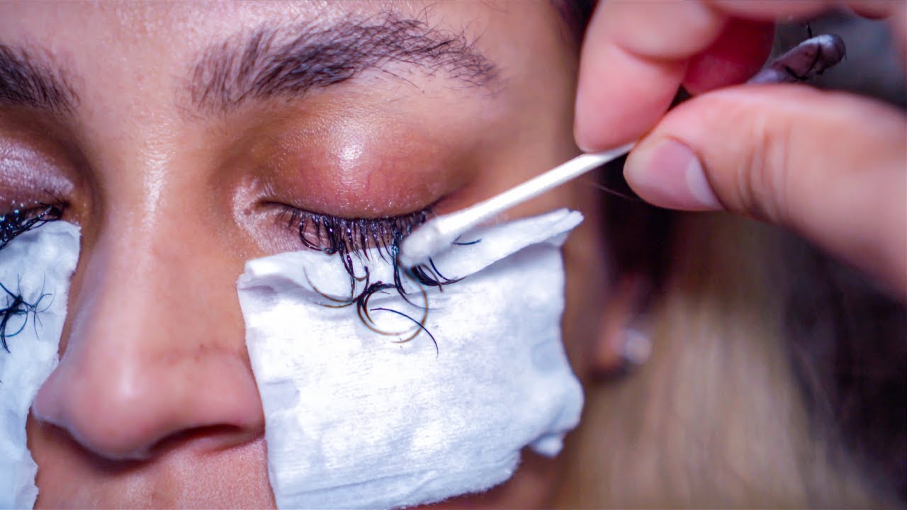 how to remove individual eyelash extensions at home